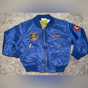 Kids Blueberi Boulevard‎ Pilot Bomber Jacket Size 3T
